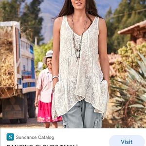 Beautiful Lace top off white it’s a big XS
